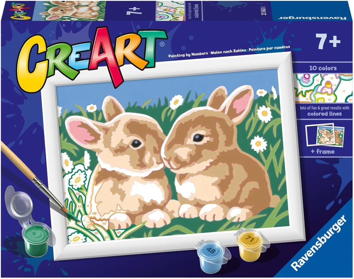 Ravensburger CreArt Serie E Classic - Teneri coniglietti …