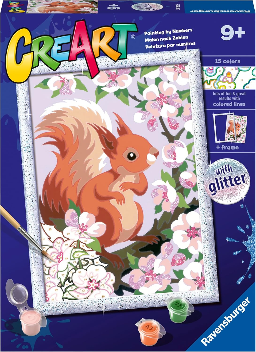 Ravensburger CreArt Serie D Classic - Scoiattolo glitter …