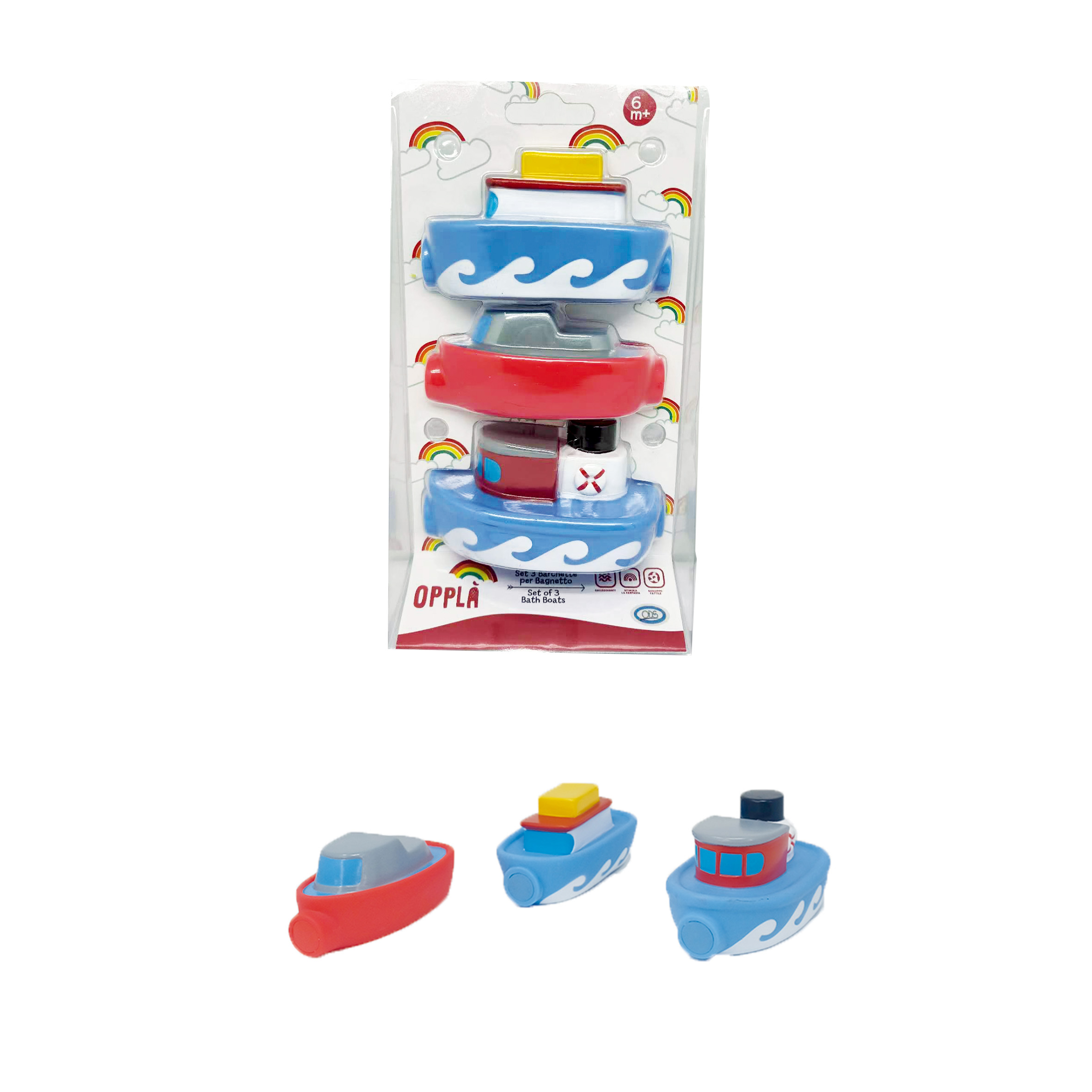 Opplà - Set 3 Barchette 10 cm per …