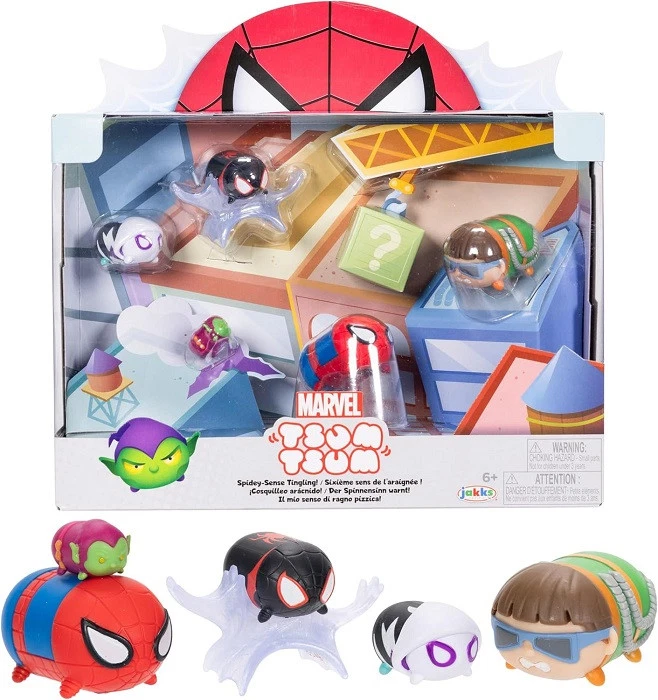 Jakks Marvel Spiderman Tsum Tsum Deluxe Theme Set …