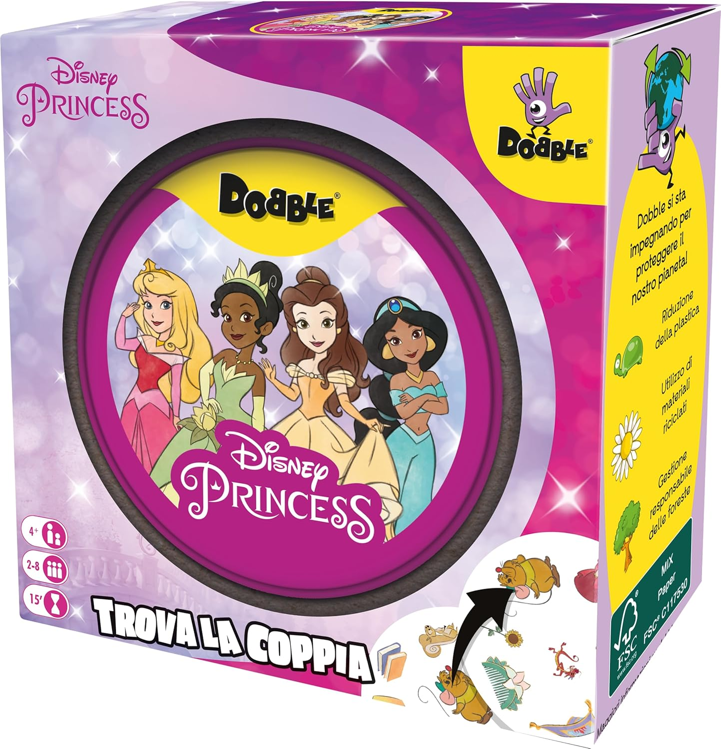 ASMODEE - DOBBLE DISNEY PRINCESS 8254 (ECO-SLEEVE)