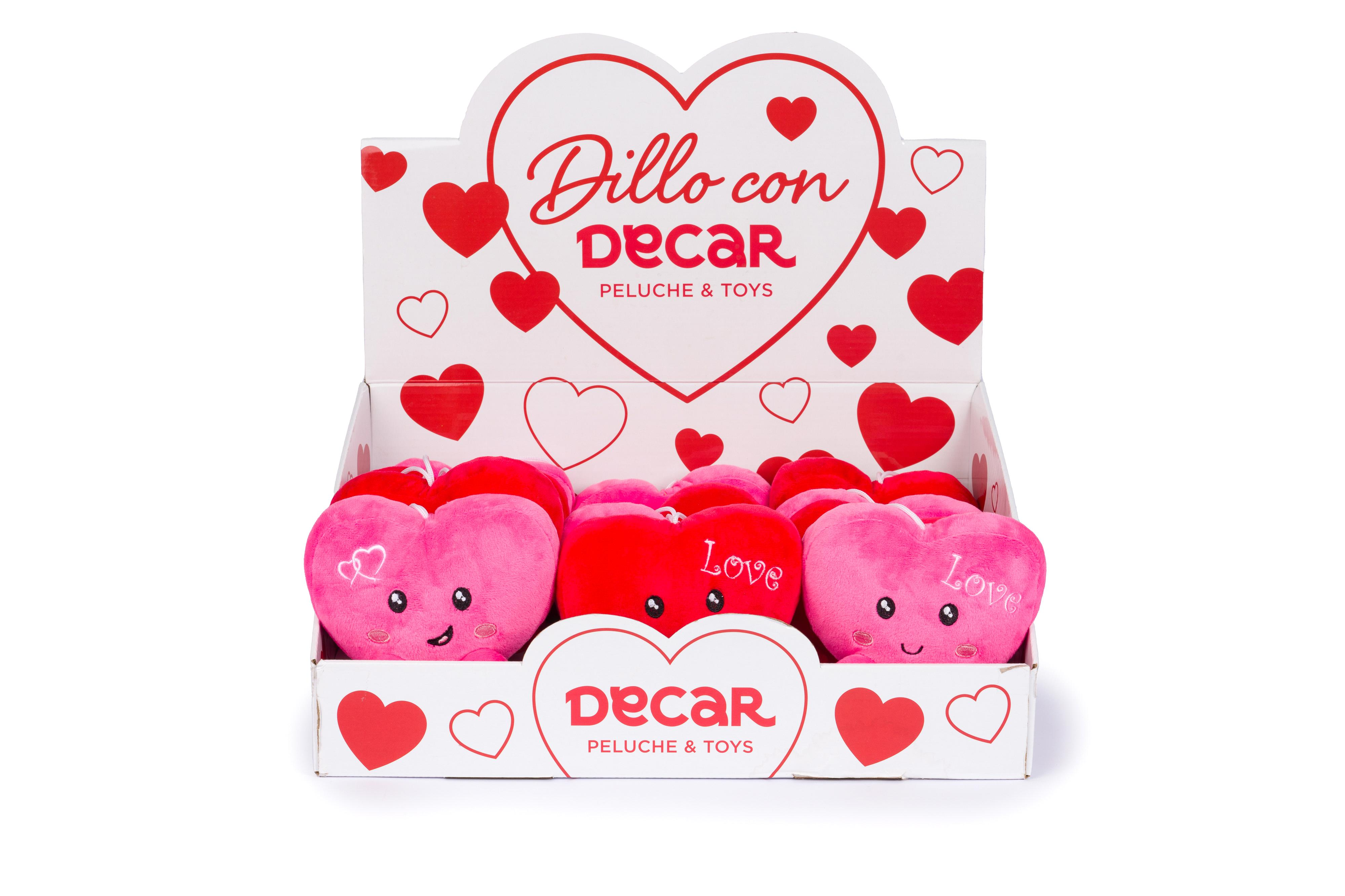 DE.CAR2 - SV CUORICINO 14CM 2 COL.ASS C/STRING …