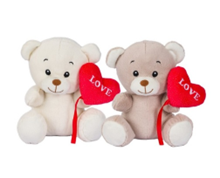 DE.CAR2 - SV ORSETTO H23CM 2 COL.C/CUORE LOVE …