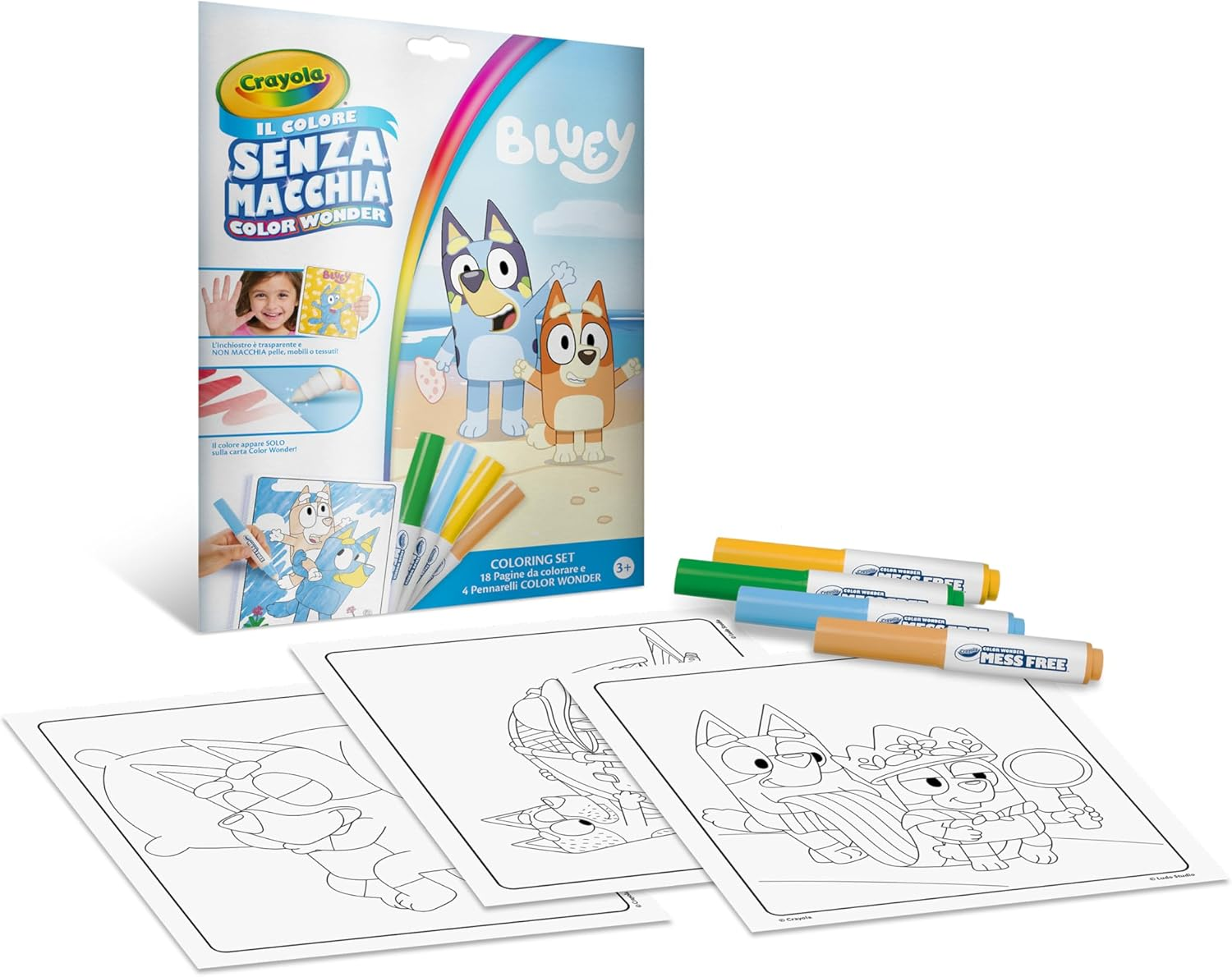 CRAYOLA - COLORING SET CW BLUEY 18PAGINE 25-2903 …