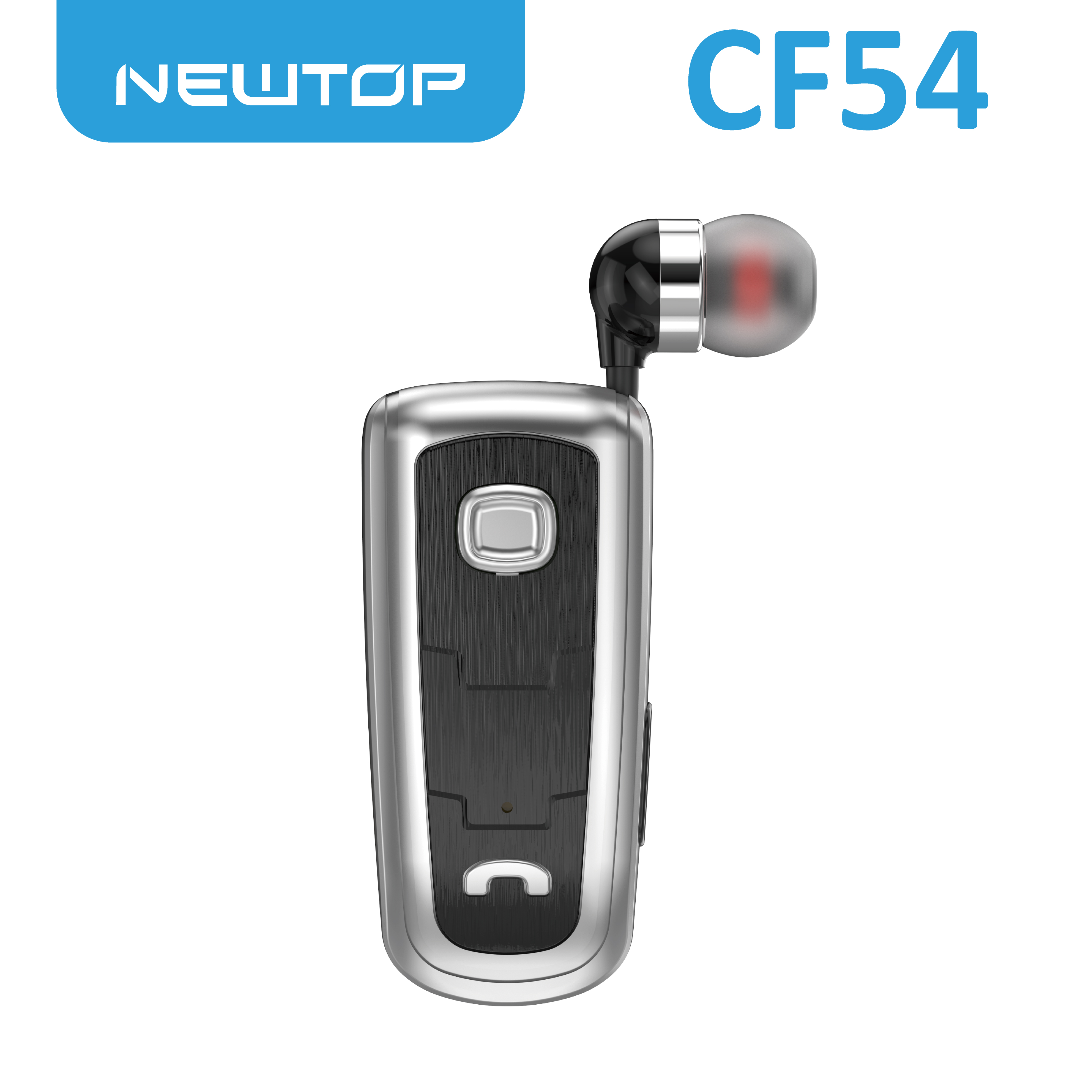 NEWTOP CF54 AURICOLARE RETRATTILE CON CLIP WIRELESS PER …