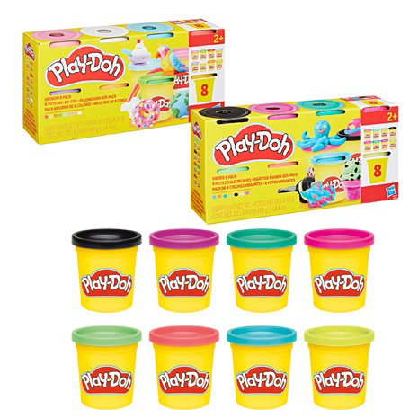 HASBRO - Play-Doh 8 VASETTI 85 GR COLORI …