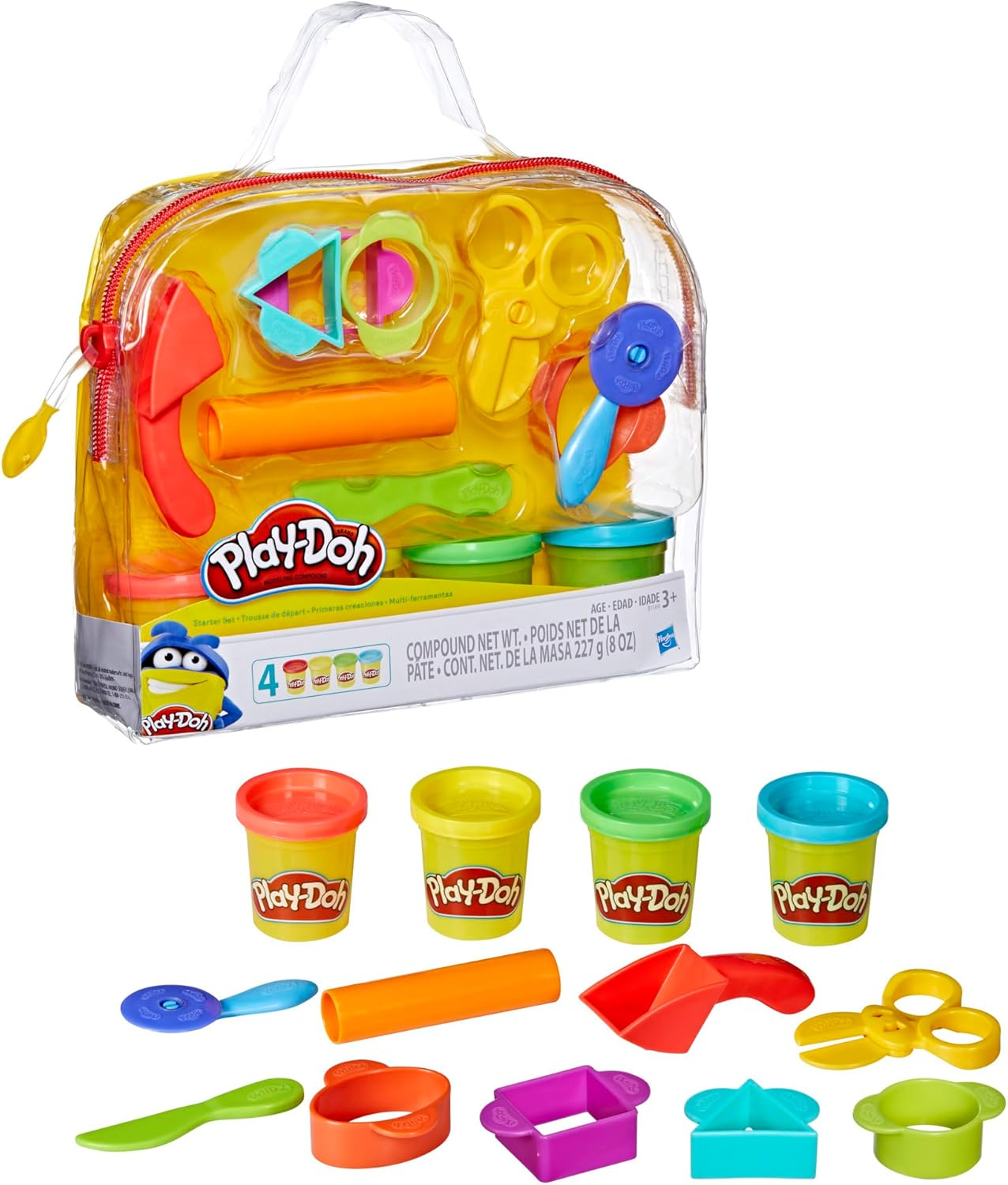 HASBRO - Play-Doh Starter Set Con 9 Attrezzi …