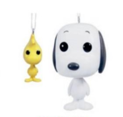 HALLMARK ORNAMENTS - FUNKO BUD PEANUTS SNOOPY & …