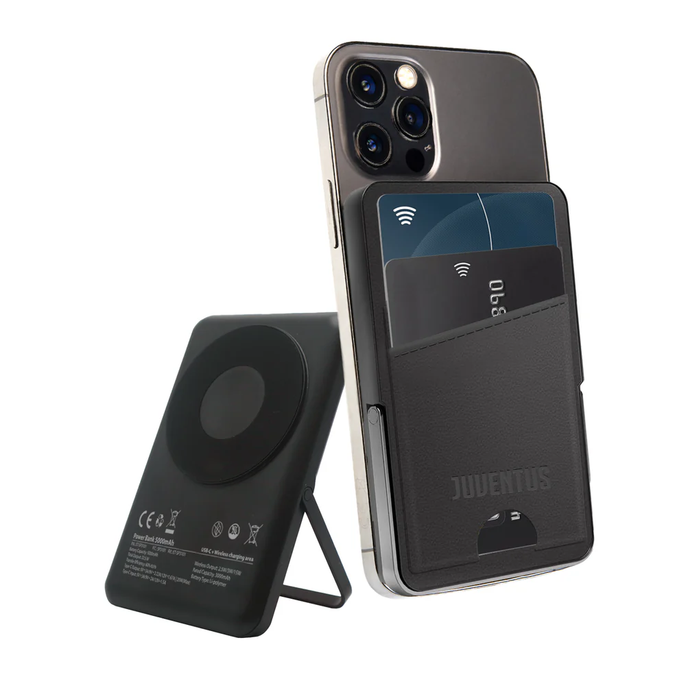 TECHMADE POWERBANK WIRELESS 5000 MAH CON PORTACARTE JUVENTUS …
