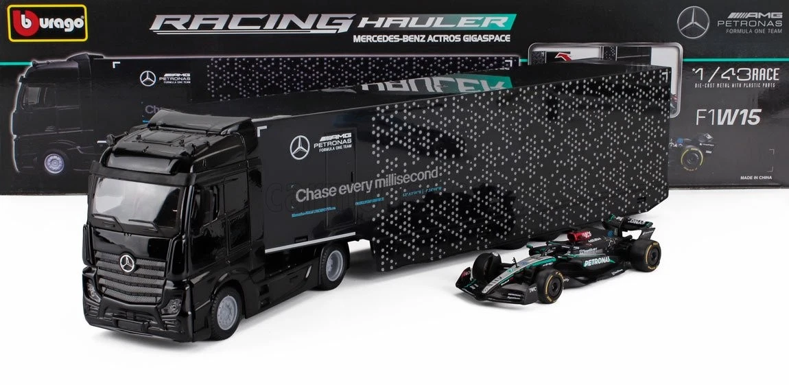 Bburago Mercedes-Amg Semi Truck Con Mercedes F1 W15 …