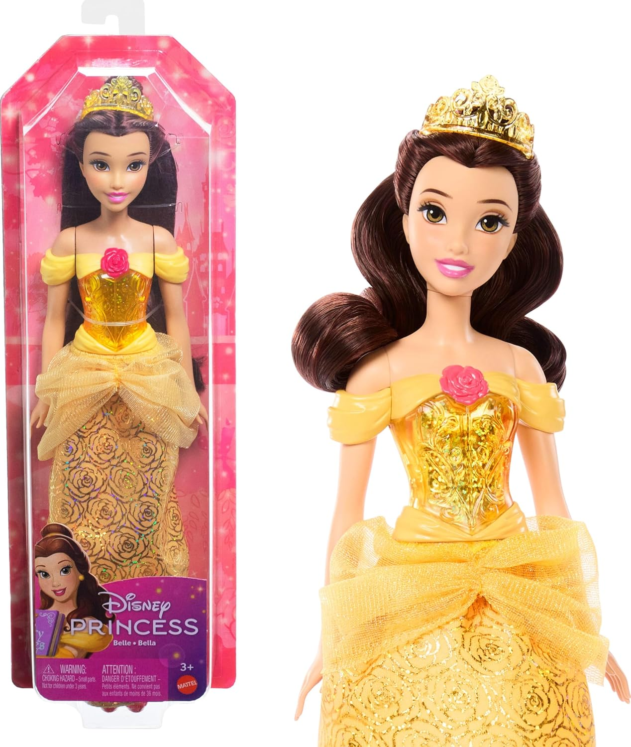 MATTEL - Disney Princess Bambola Belle HLW11