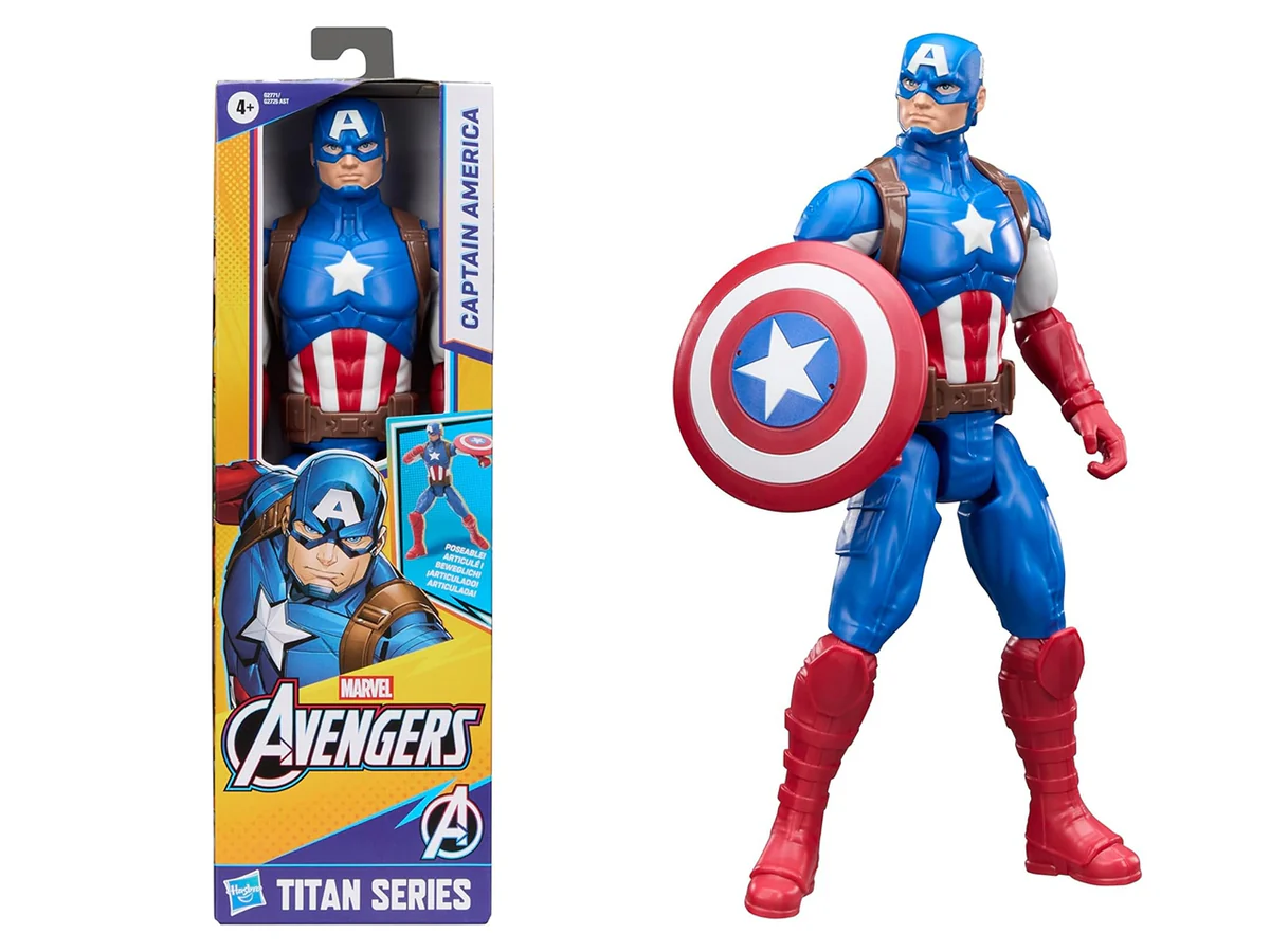 HASBRO GAMING - AVENGERS TITAN HERO ARTICOLATO CAPITAN …