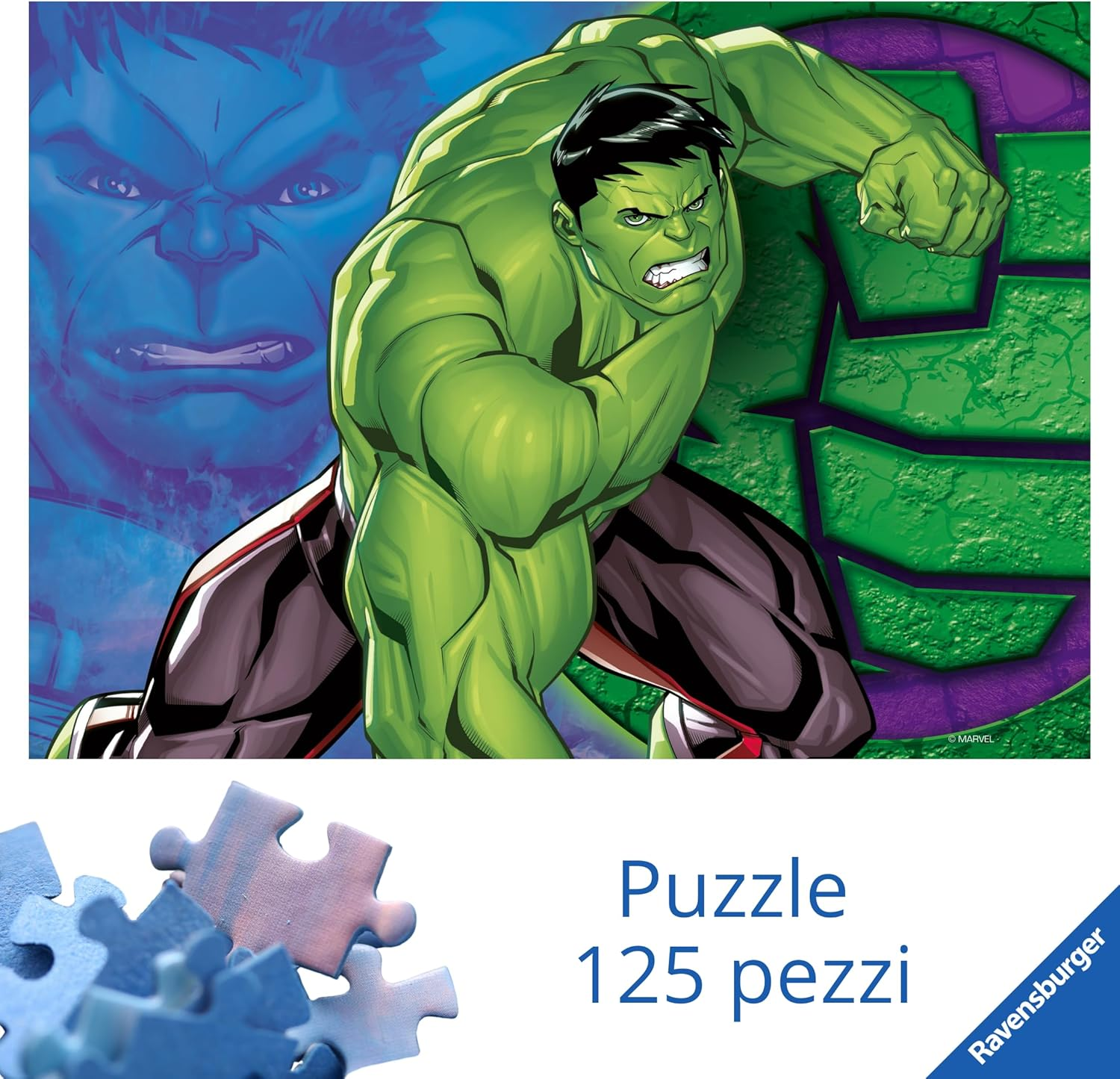 Ravensburger Puzzle 125 PC - Hulk 12004218