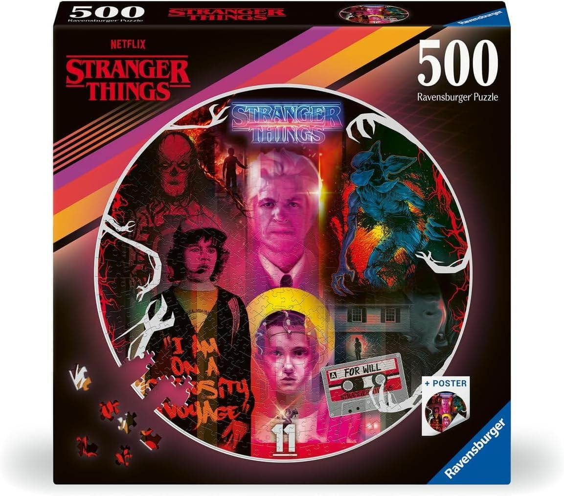 Ravensburger Puzzle 500 PC Round - Stranger Things …