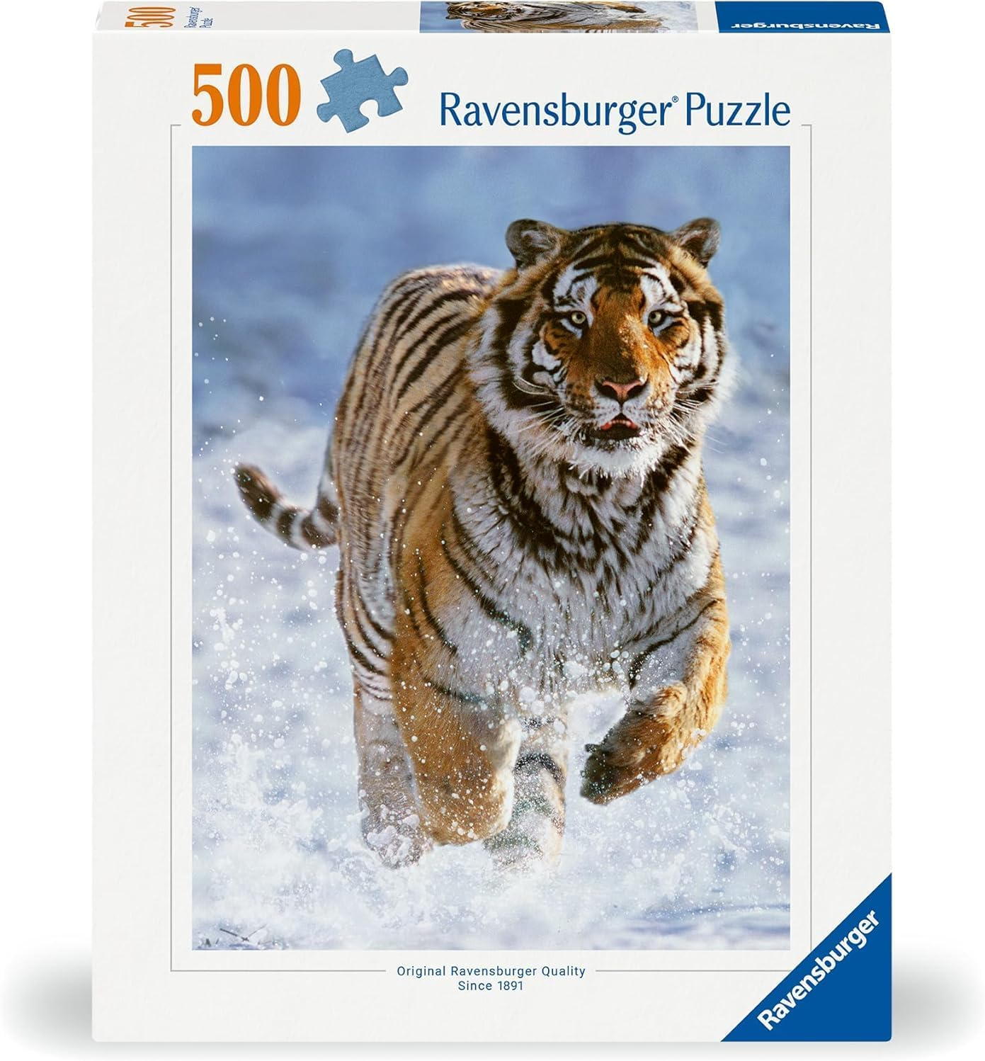 Ravensburger Puzzle 500 PC - Tigre sulla neve …