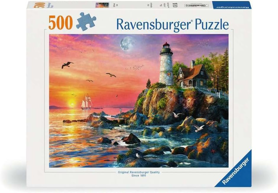 Ravensburger Puzzle 500 PC - Faro alla sera …