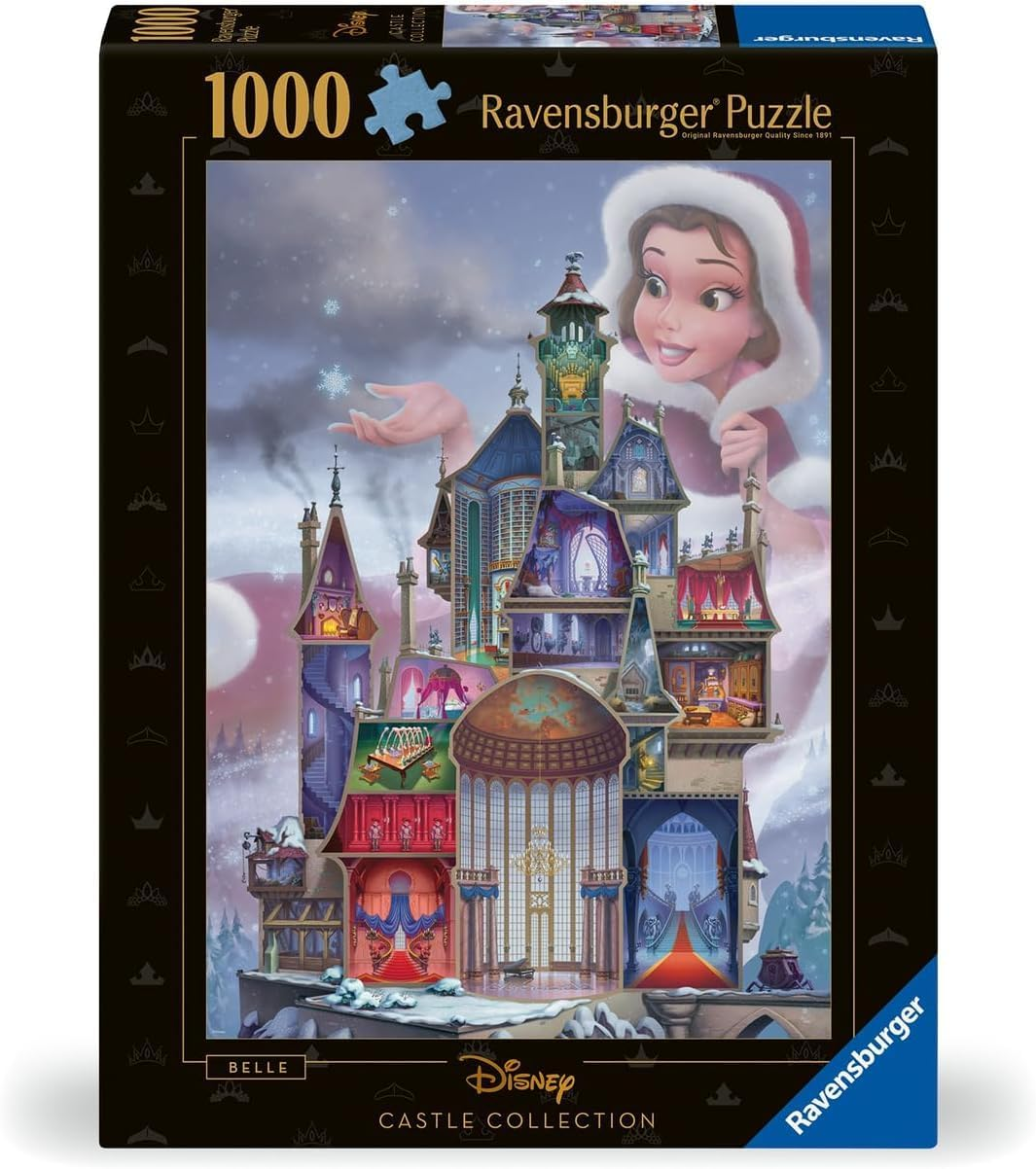 Ravensburger Puzzle 1000 PC Disney Castles - Belle …