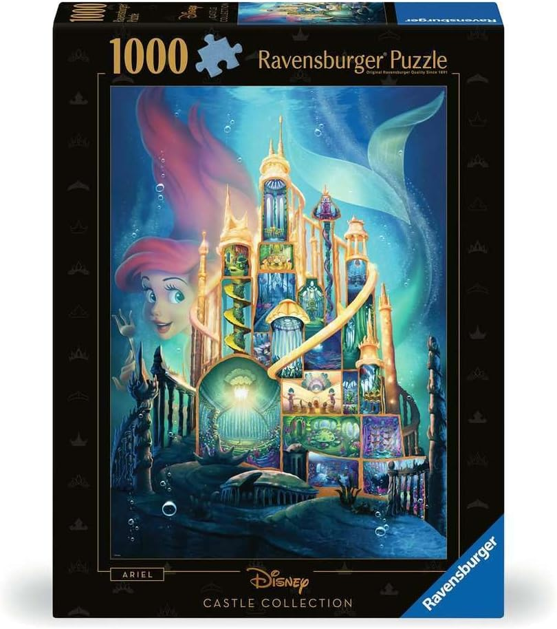 Ravensburger Puzzle 1000 PC Disney Castles - Ariel …