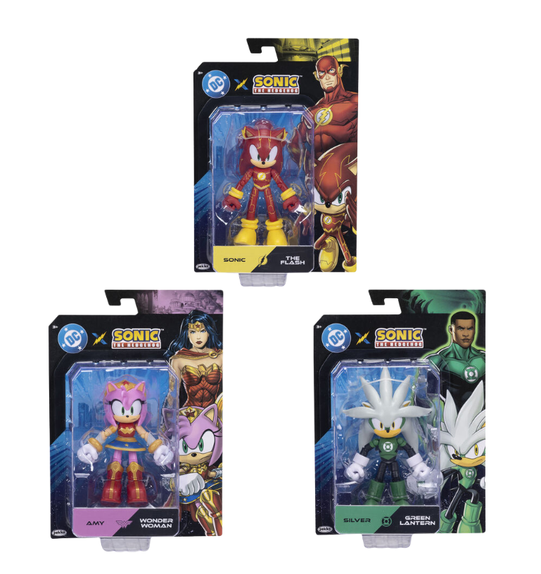 Jakks - DC X Sonic Assortimento di personaggi …