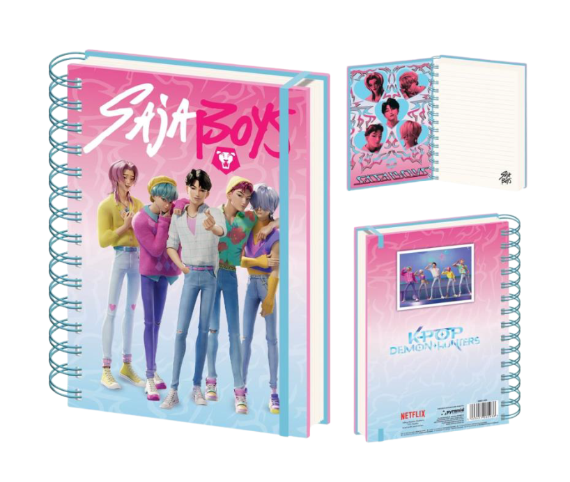 PREORDINE KPOP DEMON HUNTERS - NOTEBOOK SPIRALATO CON …