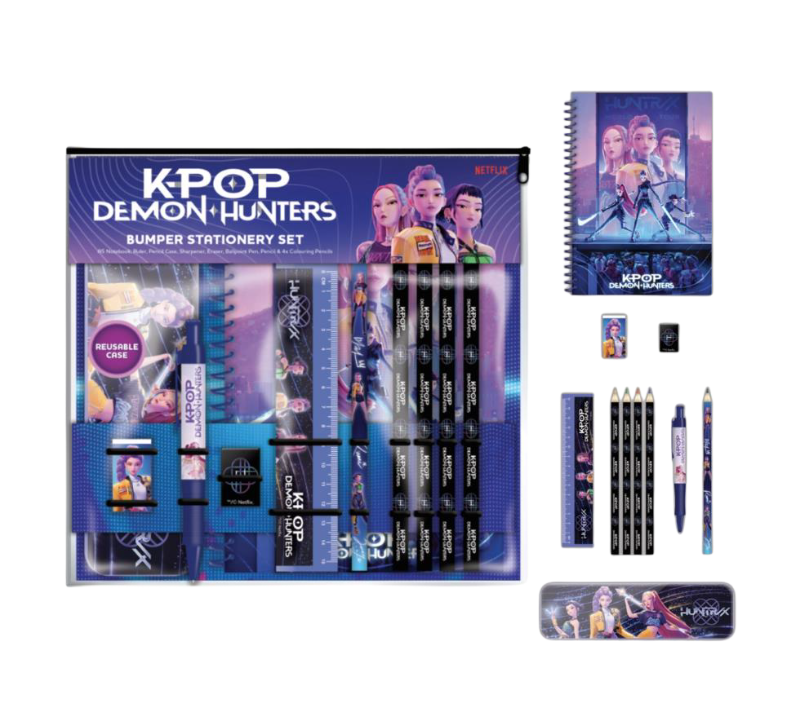 PREORDINE KPOP DEMON HUNTERS - SET DELUXE:NOTEBOOK A5/ASTUCCIO …