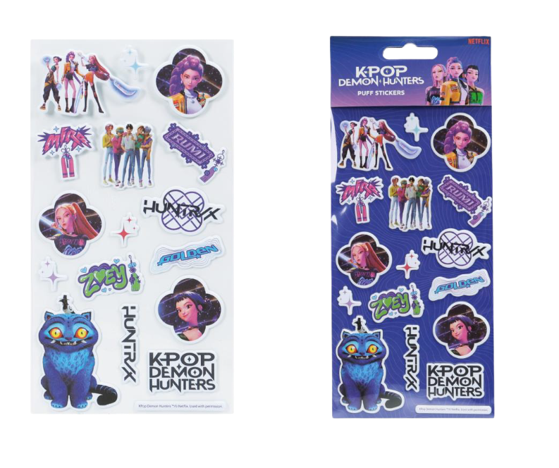 PREORDINE KPOP DEMON HUNTERS - SET STICKERS PUFFY …