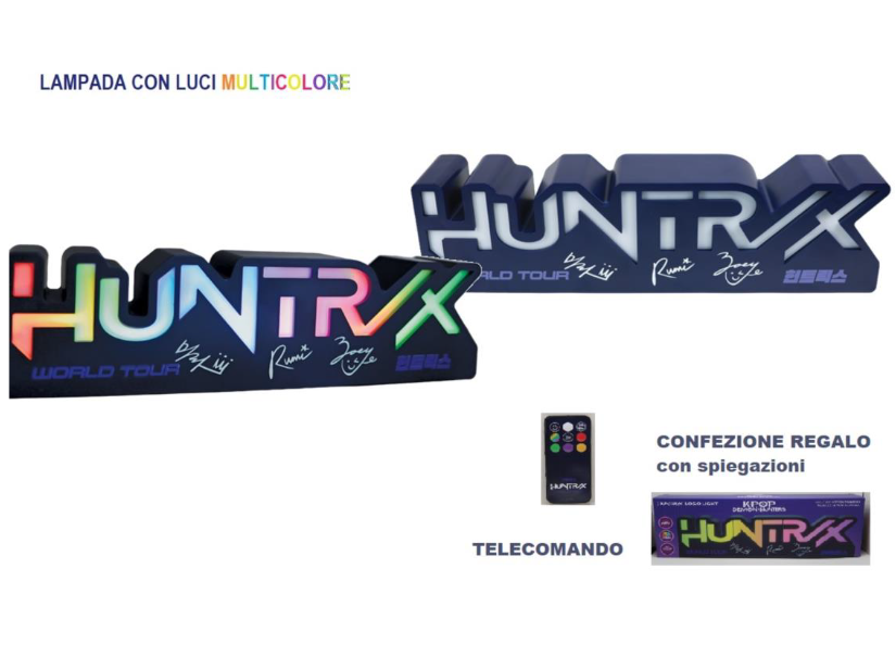 PREORDINE KPOP DEMON HUNTERS - LAMPADA LED 3D …