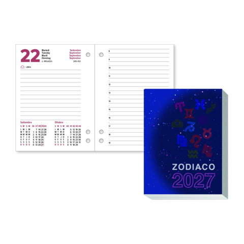Blocco da tavolo 2027 fantasia zodiaco formato 8,5x11,6 …