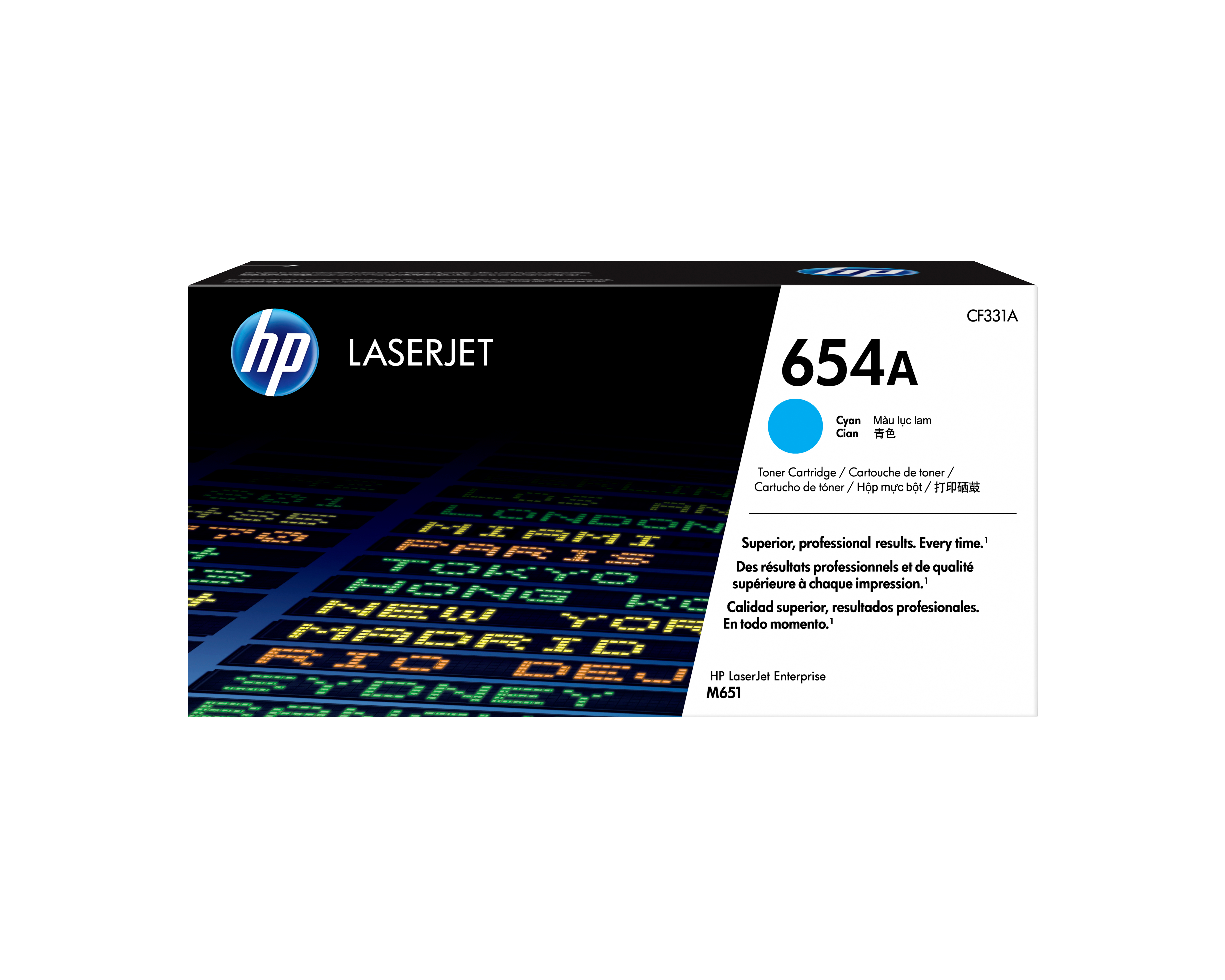 HP Cartuccia Toner originale ciano LaserJet 654A
