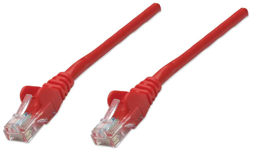 Intellinet Cat5e UTP, 1m cavo di rete Rosso …