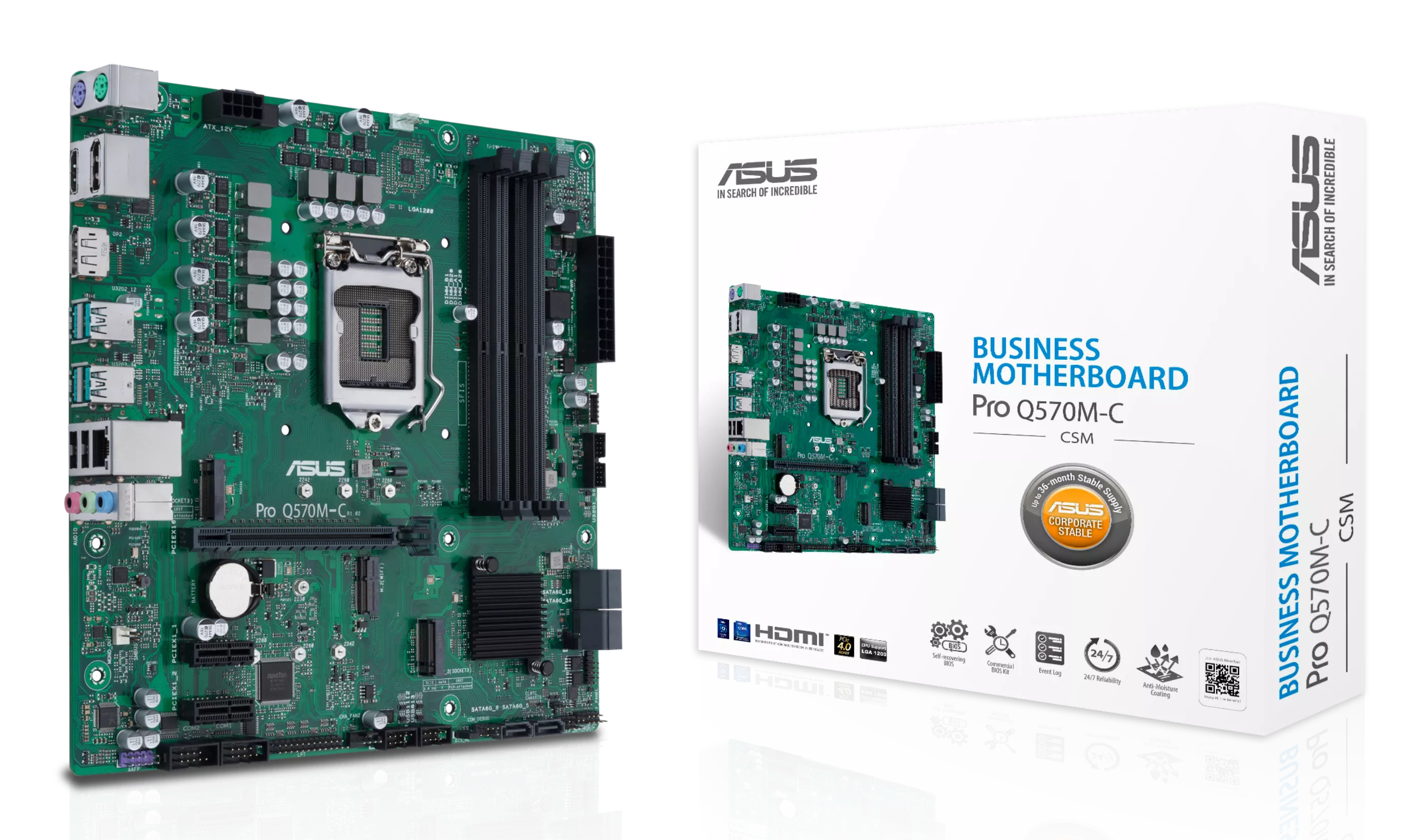 ASUS PRO Q570M-C/CSM - Intel - LGA 1200 …