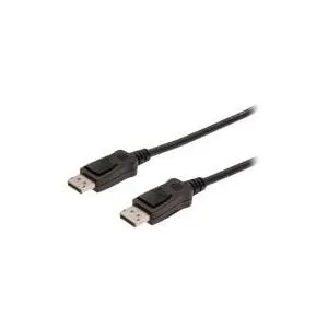 DIGITUS DK-340100-020-S - 2 m - DisplayPort - DisplayPort - Maschio - Maschio - Nichel