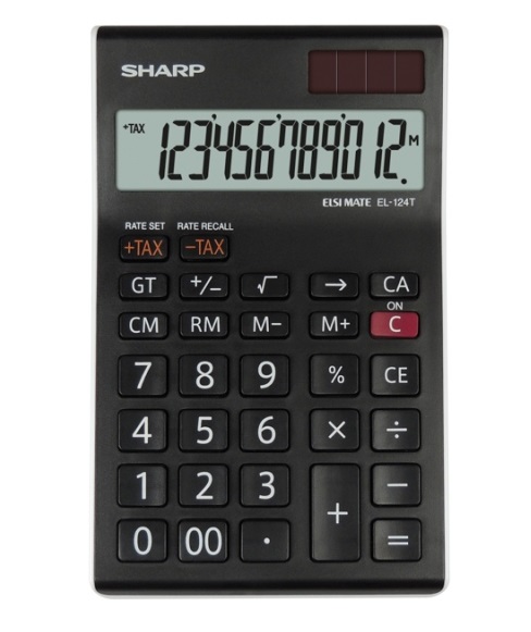 Sharp - Calcolatrice da Tavolo EL-124T - 12 …