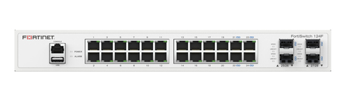Fortinet FS-124F switch di rete Gestito L2 Gigabit Ethernet (10/100/1000) 1U Bianco