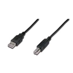 Digitus AK-300105-018-S cavo USB USB 2.0 USB A USB B 0,48 Gbit/s Nero