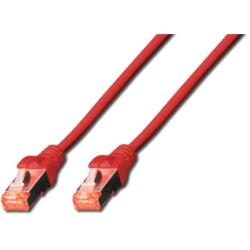 Digitus DK-1644-005/R cavo di rete Rosso 0,5 m Cat6 S/FTP (S-STP)