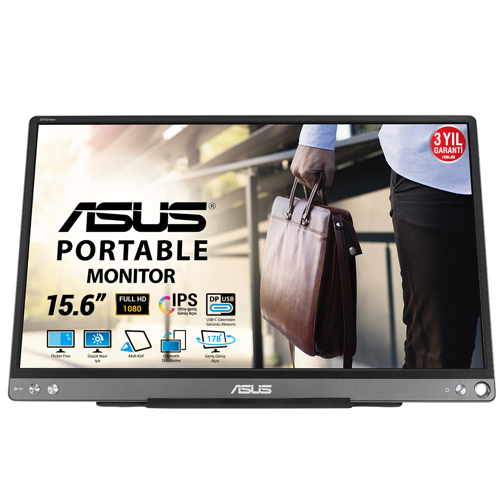 ASUS ZenScreen MB16ACE Monitor PC 39,6 cm (15.6") …