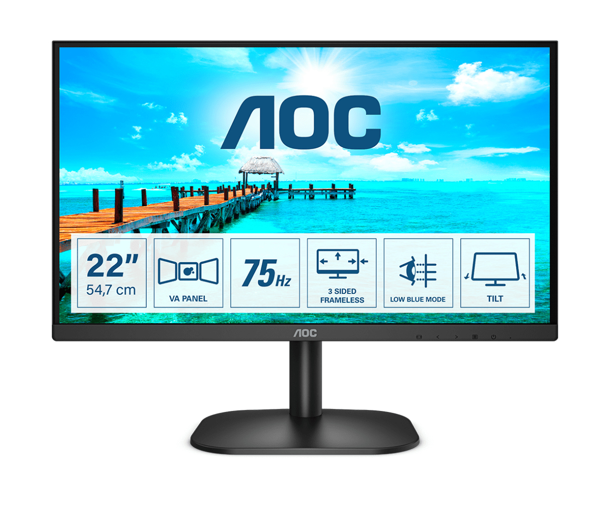 AOC B2 22B2H Monitor PC 54,6 cm (21.5") …