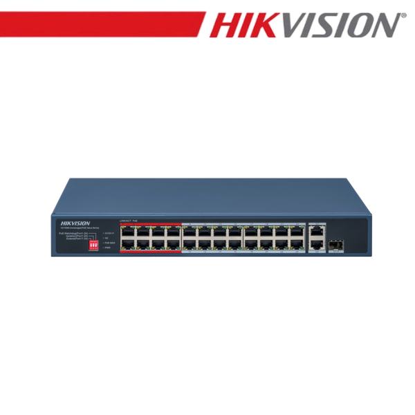 Hikvision DS-3E0326P-E/M(C) 24 Port Fast Ethernet Unmanaged POE Switch