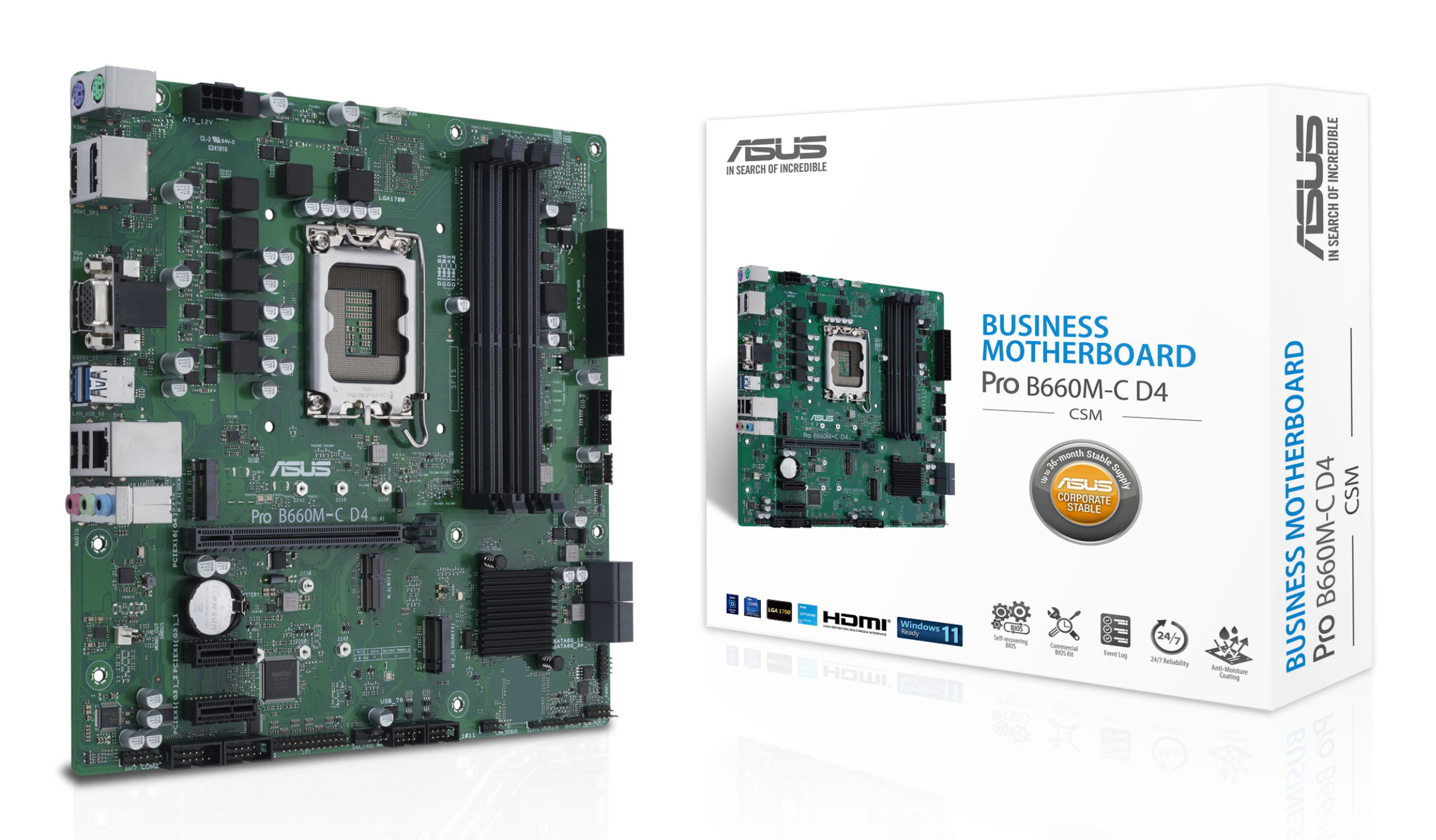 ASUS PRO B660M-C D4-CSM Intel B660 LGA 1700 …