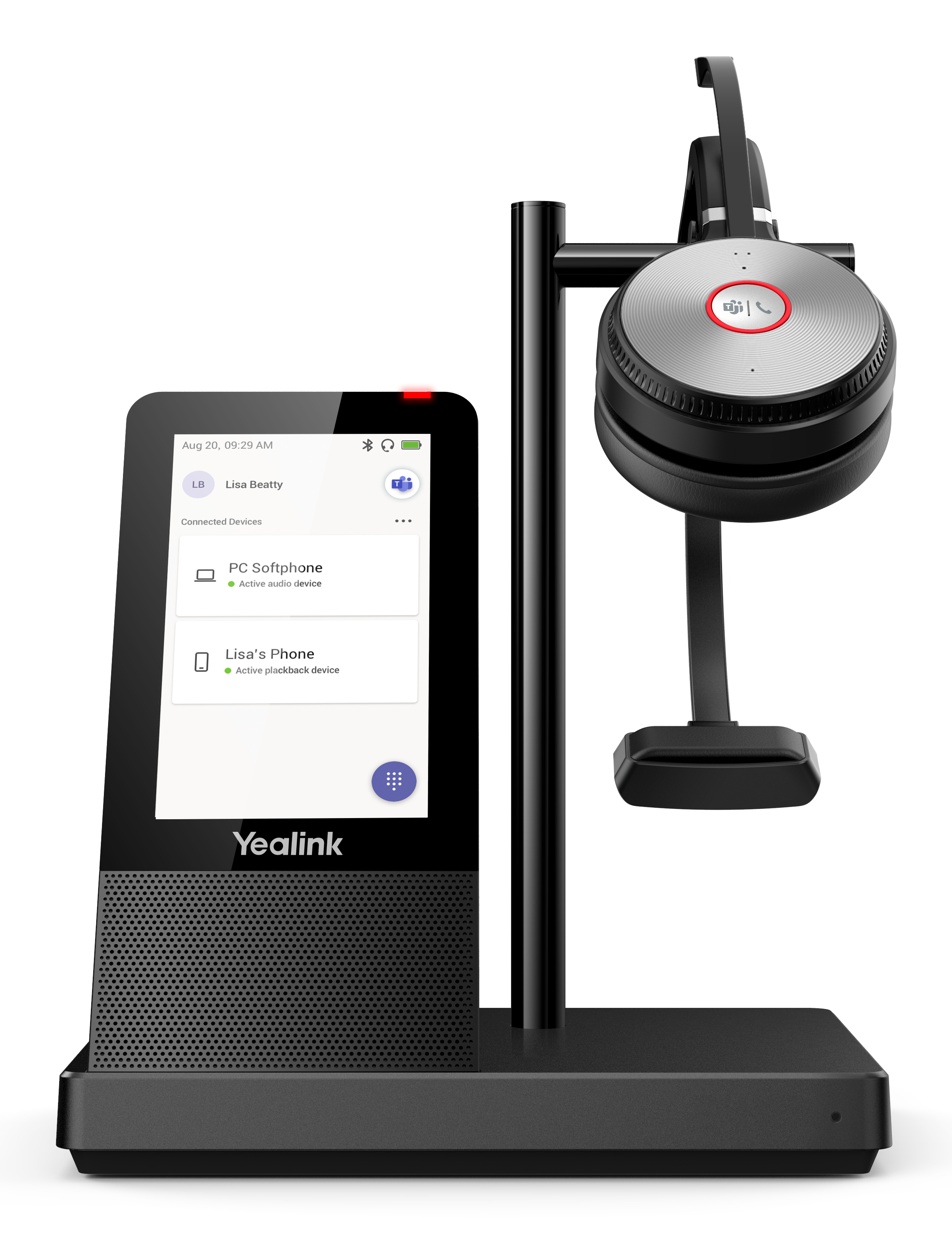 Yealink 1308002 WH66 DECT Cuffie Mono Wireless per …