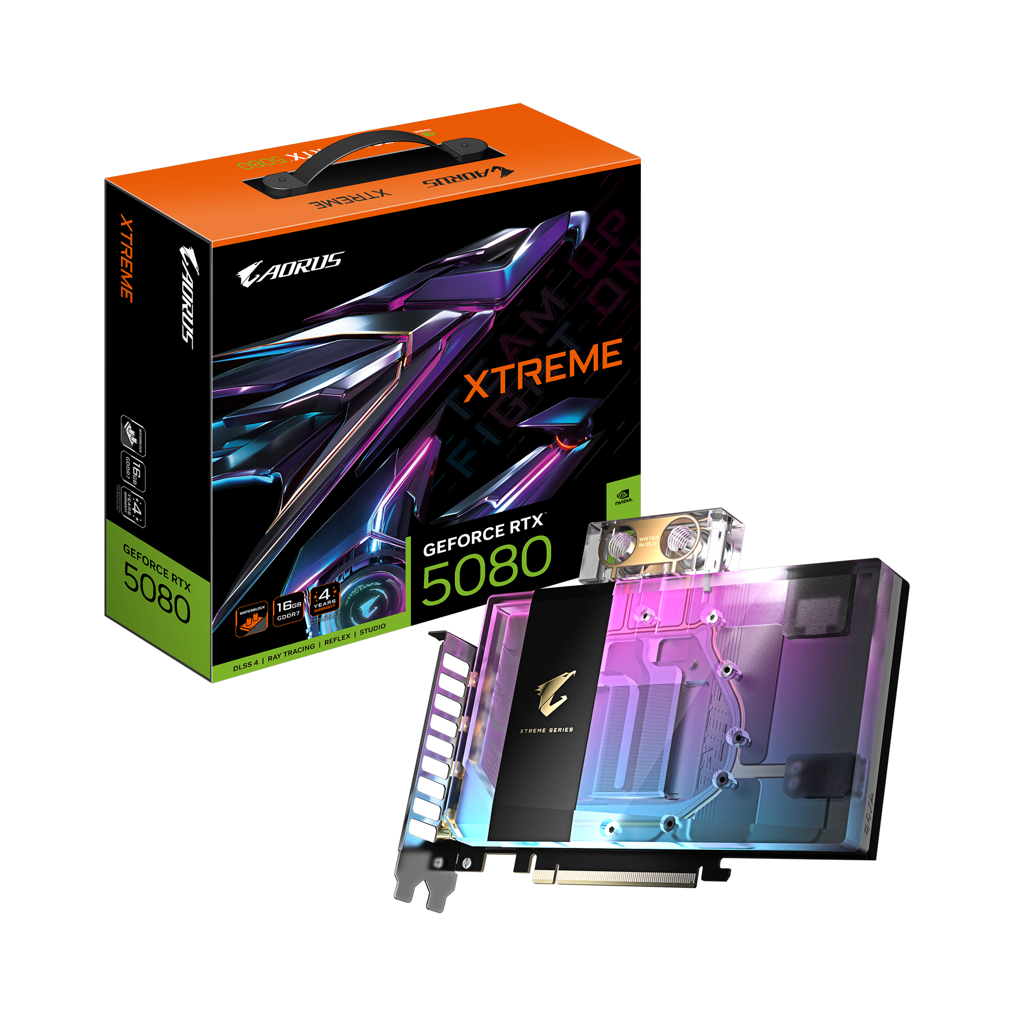 GIGABYTE AORUS GeForce RTX 5080 XTREME WATERFORCE WB …