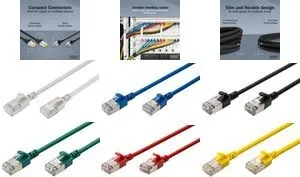 Cavo patch cord slim RJ45-RJ45, Cat. 6A, F/FTP, …
