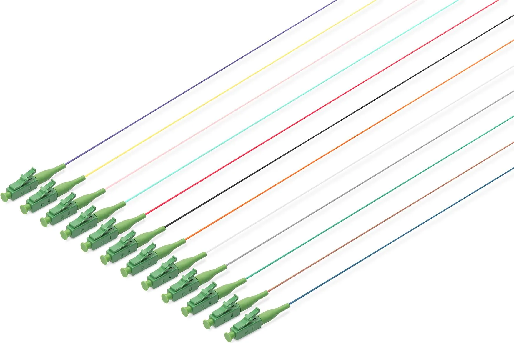 Coda in fibra ottica 12 pz, LC/APC simplex, …