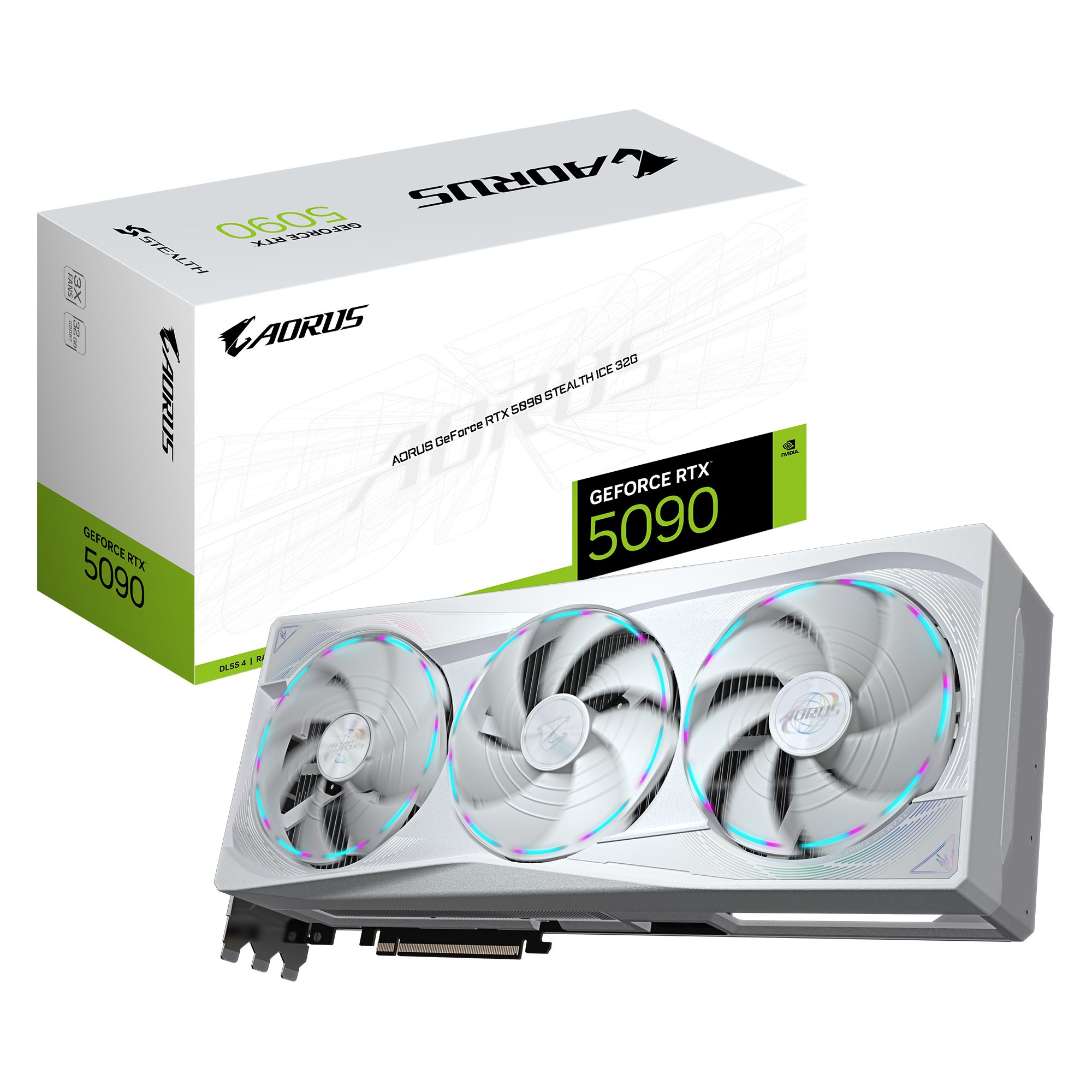Gigabyte GeForce RTX 5090 Aorus Stealth Ice 32GB …