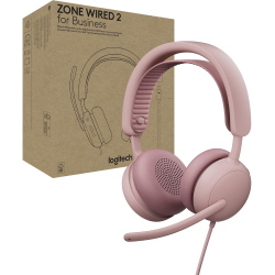 Logitech Zone Wired 2 per Aziende - Rosa