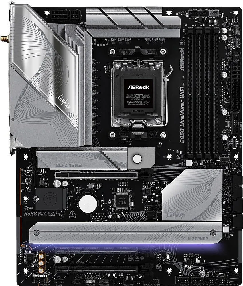 ASRock 90-MXBQU0-A0UAYZ Scheda madre B850 LiveMixer WiFi con …