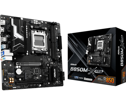 ASRock 90-MXBSG0-A0UAYZ B850M-X R2.0 Scheda madre Micro ATX …
