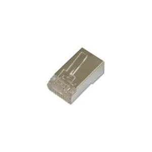 Connettore modulare CAT 6, 8P8C, schermato, per cavo rotondo, connettore a due parti, per cavo rotondo, connettore a due parti