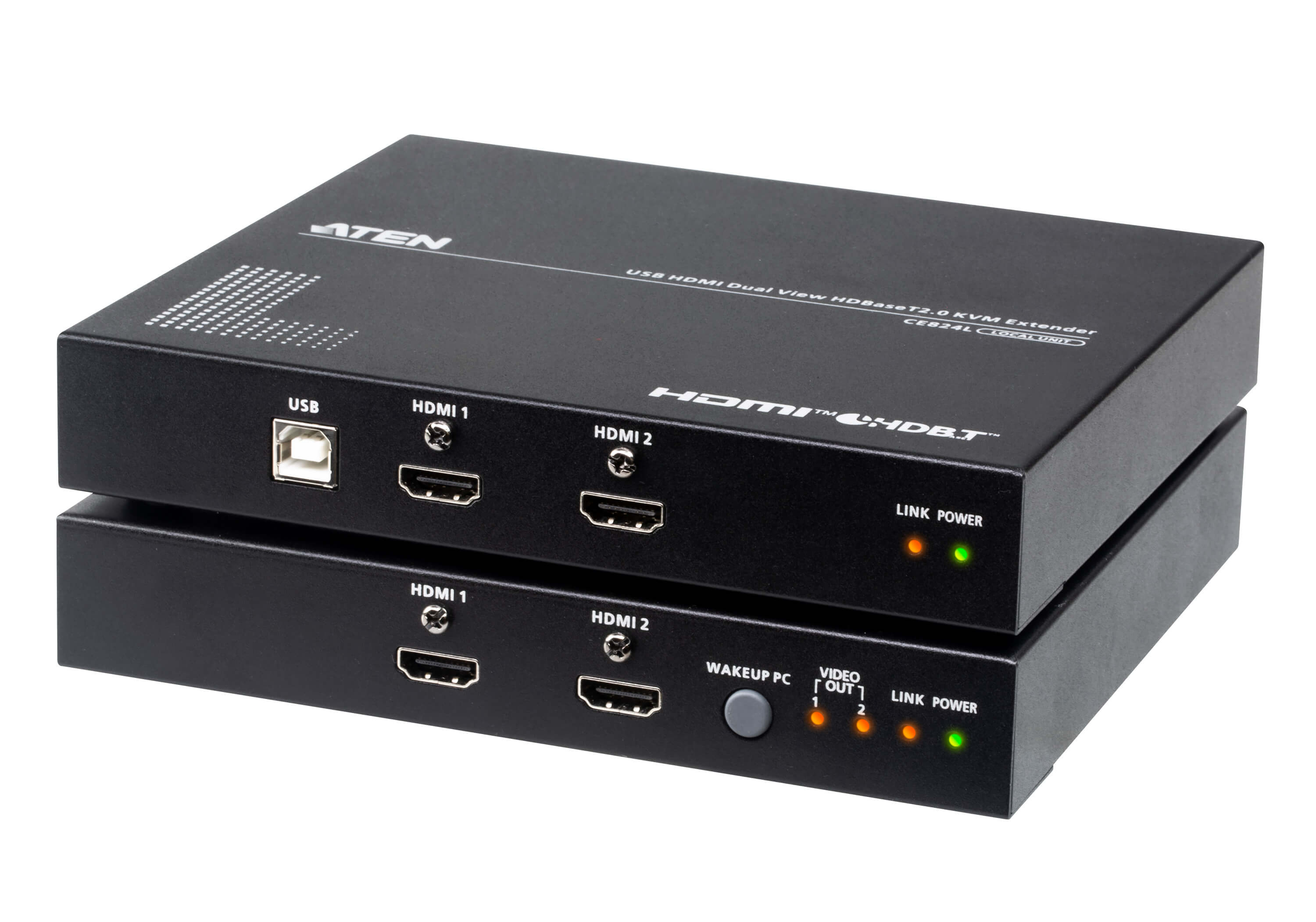 Aten CE824-AT-G USB HDMI Doppio View HDBaseT2.0 KVM …